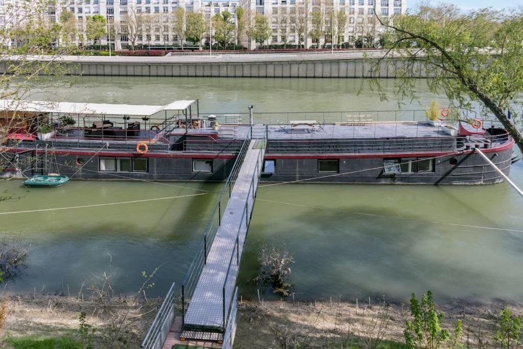 Grande Peniche 4 Ch - 10 Pers -Paris - Ile De Puteaux- Terrassesヴィラ エクステリア 写真