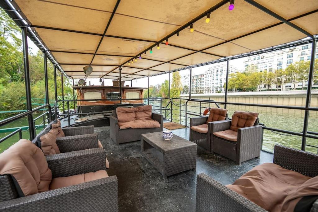 Grande Peniche 4 Ch - 10 Pers -Paris - Ile De Puteaux- Terrassesヴィラ エクステリア 写真