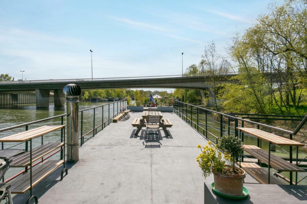 Grande Peniche 4 Ch - 10 Pers -Paris - Ile De Puteaux- Terrassesヴィラ エクステリア 写真