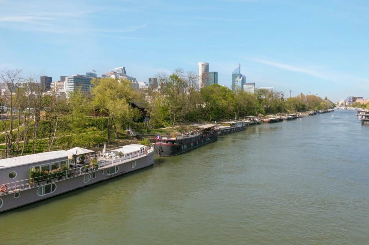 Grande Peniche 4 Ch - 10 Pers -Paris - Ile De Puteaux- Terrassesヴィラ エクステリア 写真